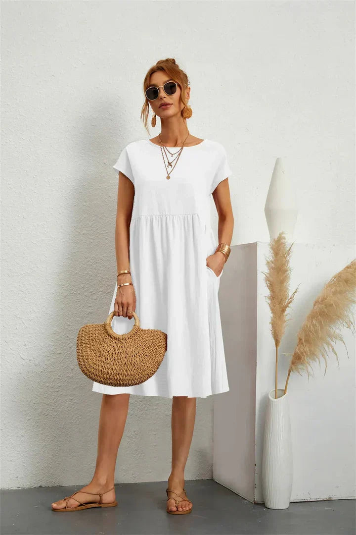 Sage – Vestido informal de bolsillo