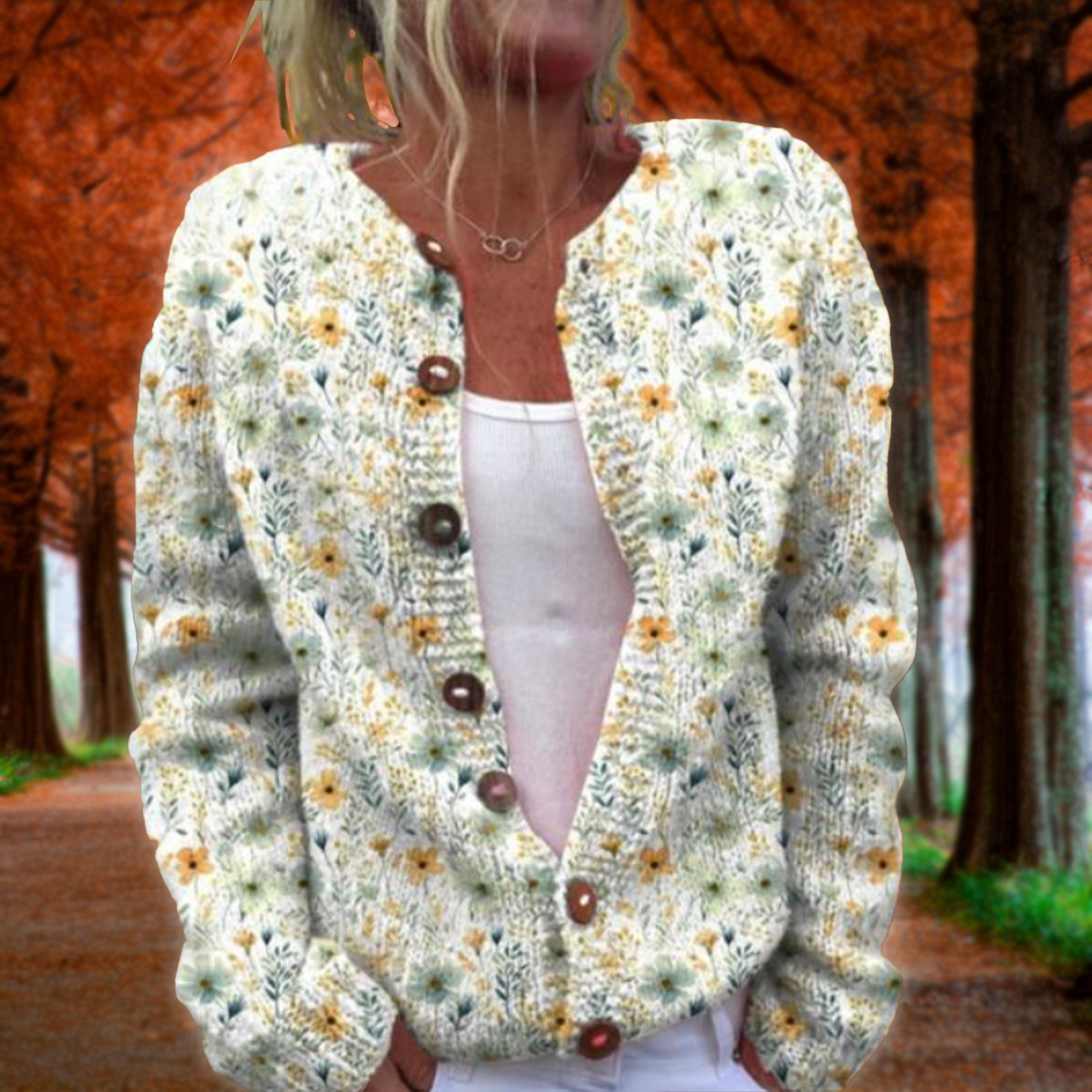 Lowri™ | Chaqueta Floral Elegante