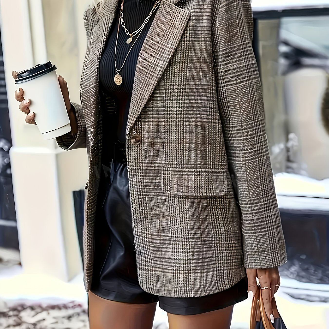 Larson™ | Blazer Elegante a Cuadros