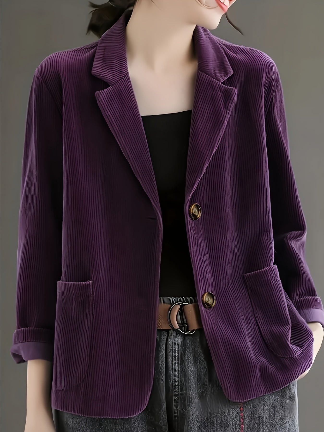 Clarabelle™ | Blazer Elegante de Terciopelo Cotelé