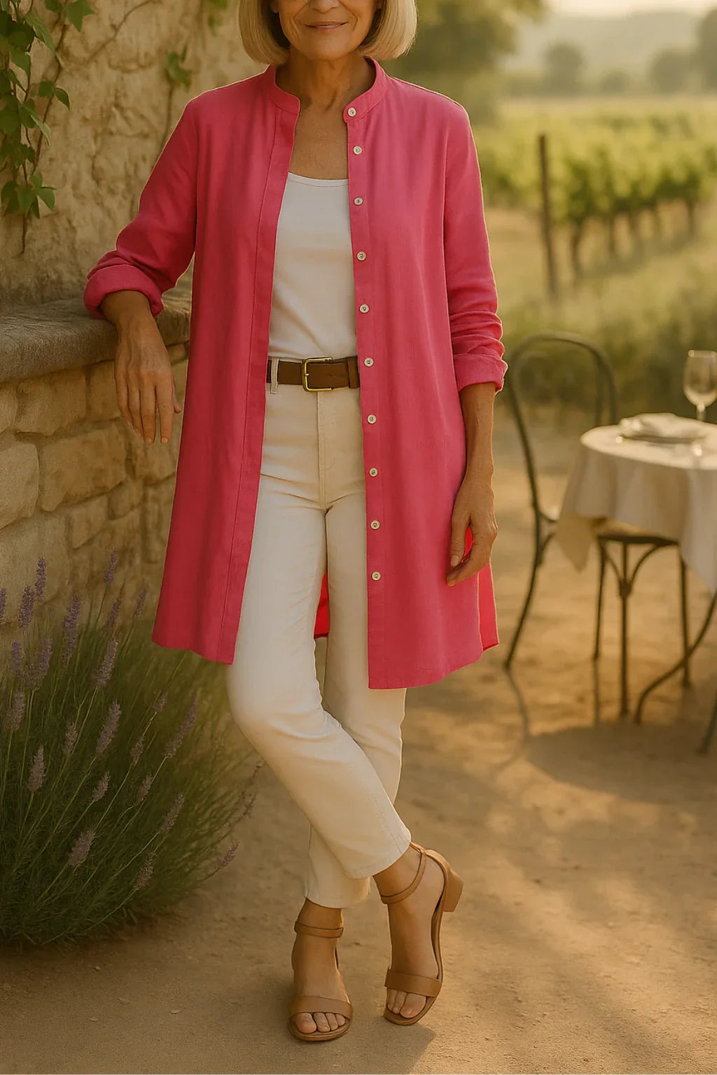 Camilya™ | Blusa Camisera Acampanada de Algodón