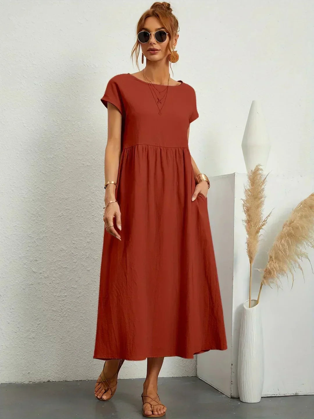 Therese - Vestido de verano con bolsillos
