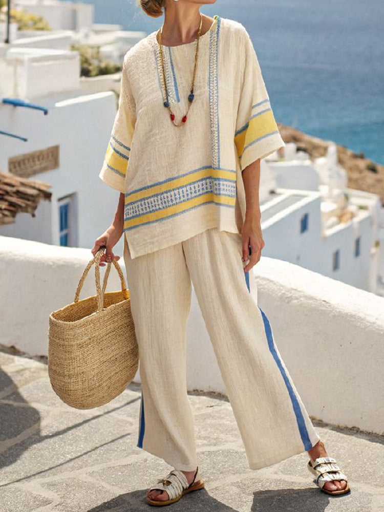 Morine™ | Conjunto a Rayas Elegante y Casual