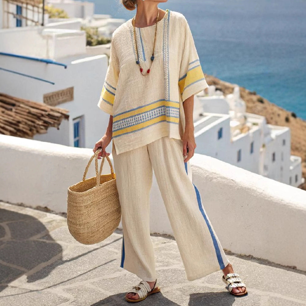 Morine™ | Conjunto a Rayas Elegante y Casual