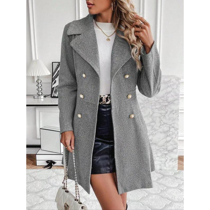 Maria™ | Elegante Chaqueta de Otoño de Doble Botón