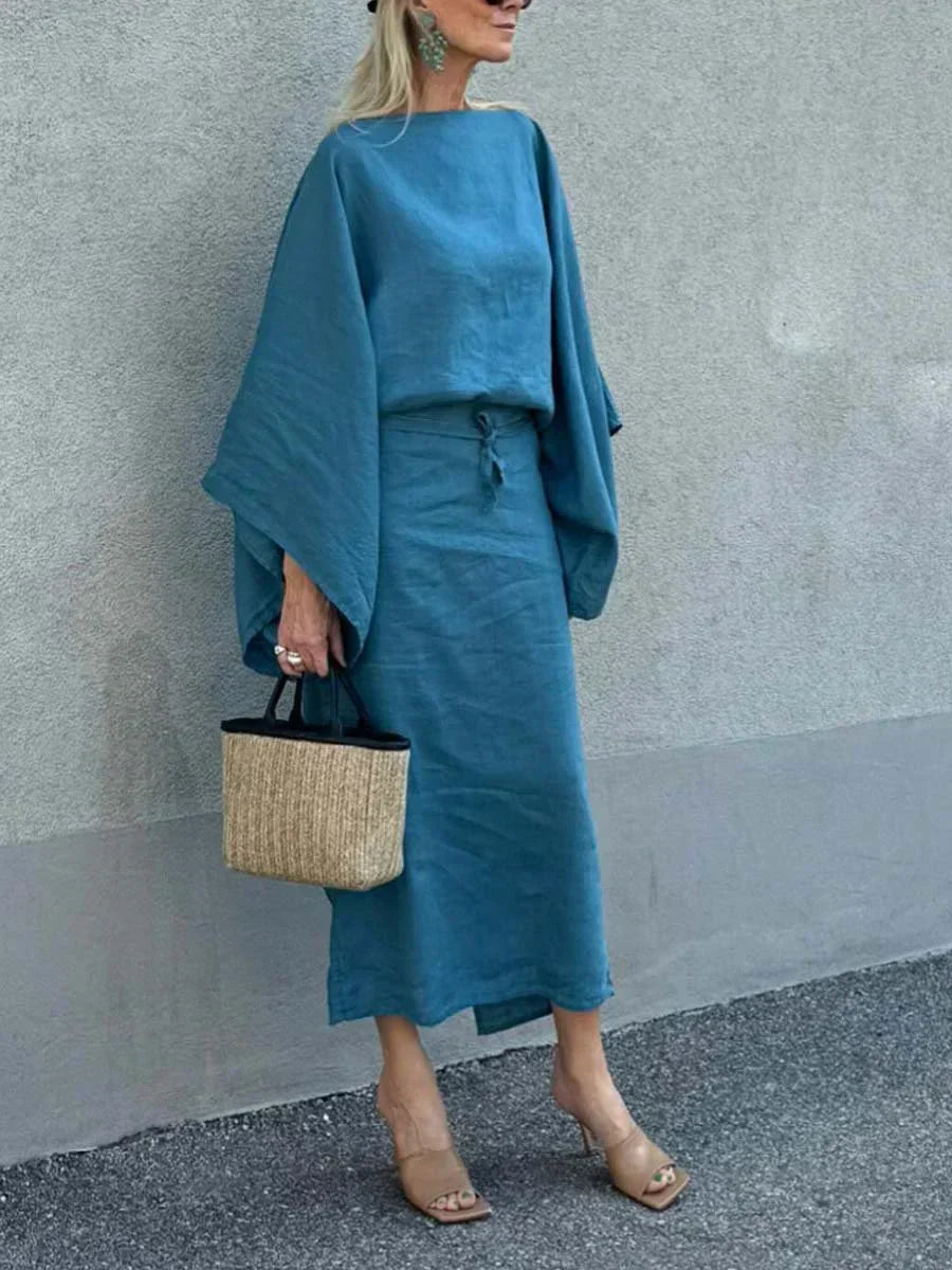 Nira - Vestido kimono informal y elegante