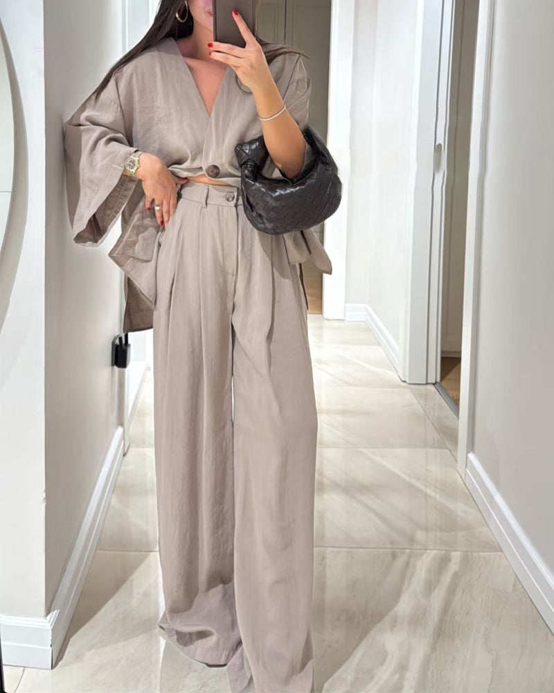 Mélanie™ | Conjunto Casual Elegante de Tela Ligera