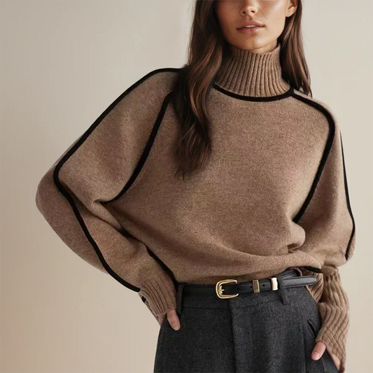 Tima™ | Suéter de Cuello Alto Elegante de Lana