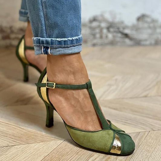 Taviana™ | Elegantes Tacones de Patchwork