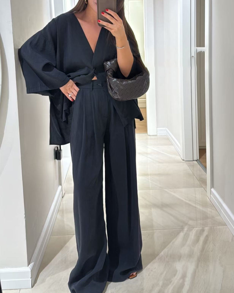 Mélanie™ | Conjunto Casual Elegante de Tela Ligera