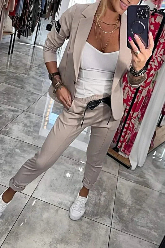 Tracy™ | Conjunto Blazer y Pantalón Fluido