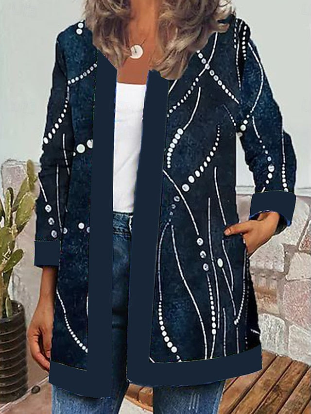 Livia™ | Chaqueta Vintage Casual Impresa Floral