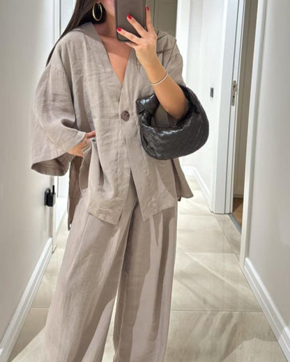 Mélanie™ | Conjunto Casual Elegante de Tela Ligera