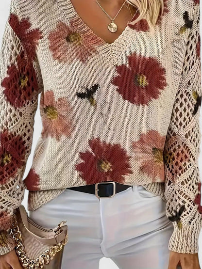 Tristana™ | Suéter Elegante de Algodón Floral