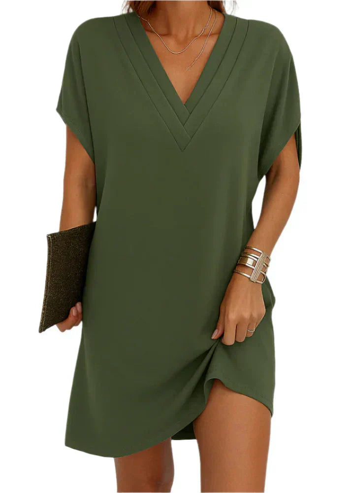 Gianella - Vestido con escote en V casual elegante