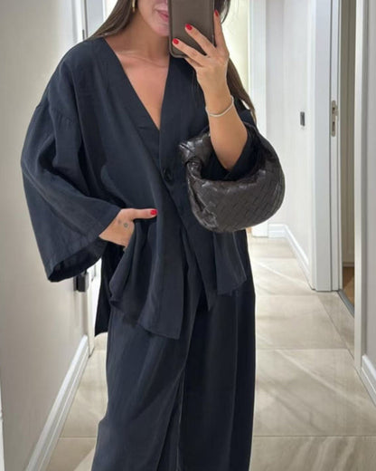 Mélanie™ | Conjunto Casual Elegante de Tela Ligera