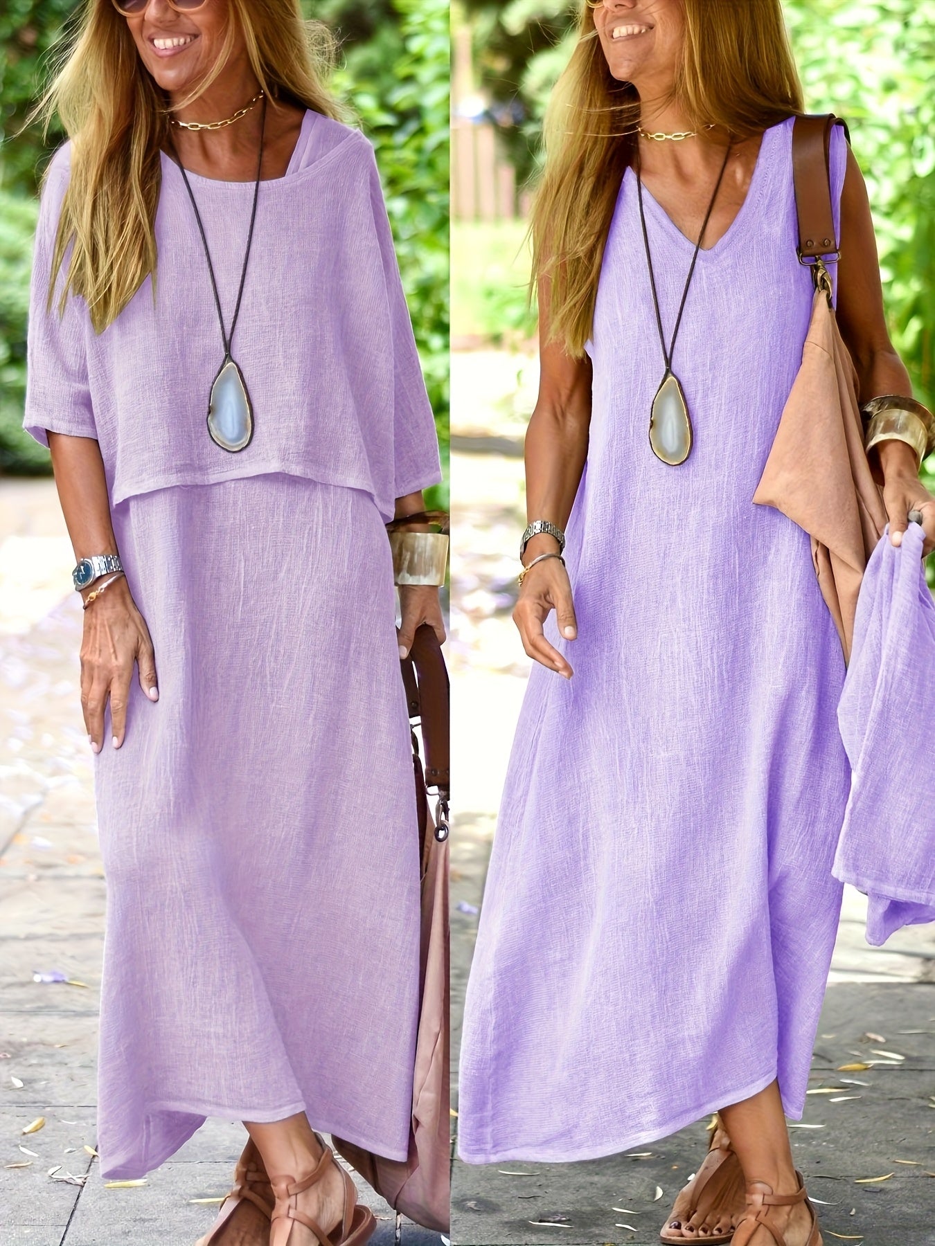 Bethel - Conjunto de dos piezas casual elegante