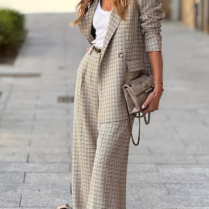 Alexandra™ | Conjunto Chic a Cuadros - Elegancia Informal