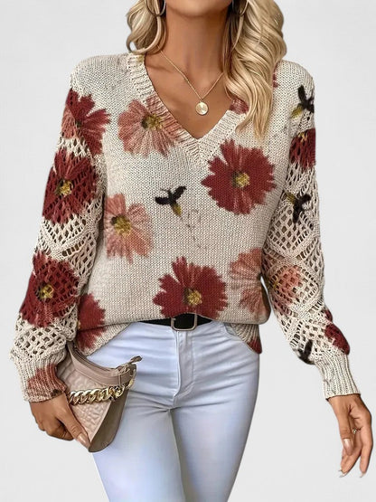 Tristana™ | Suéter Elegante de Algodón Floral