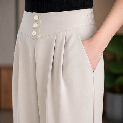 [COMPRÁ 2 Y LLEVÁ 3] Pantalón de Mujer en Seda Fría con Elastano + Neceser organizador de Regalo