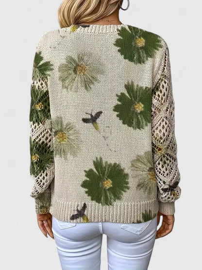 Tristana™ | Suéter Elegante de Algodón Floral