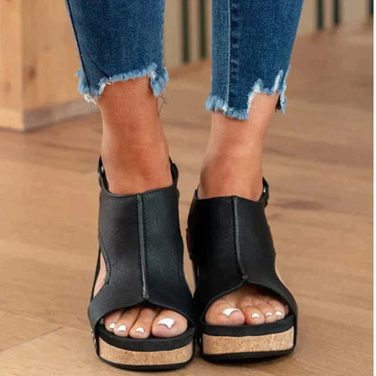 Astrid™ | Sandalias de tacón cuña elegantes y cómodas