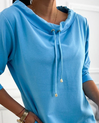 Leolia - Vestido con Capucha Casual Estiloso