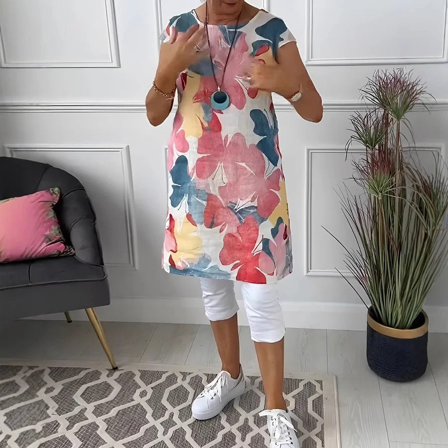 Raelynn - Vestido floral elegante y casual