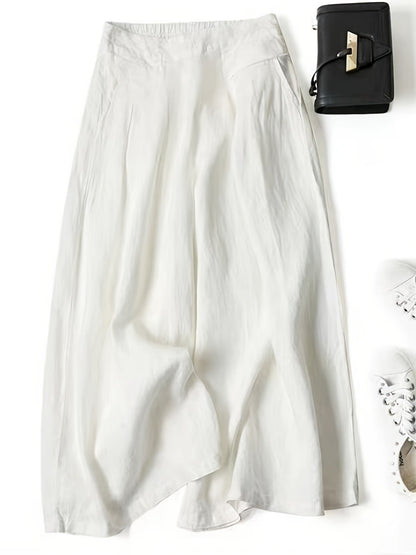 Jani™ | Pantalón Retro Acampanado de Lino