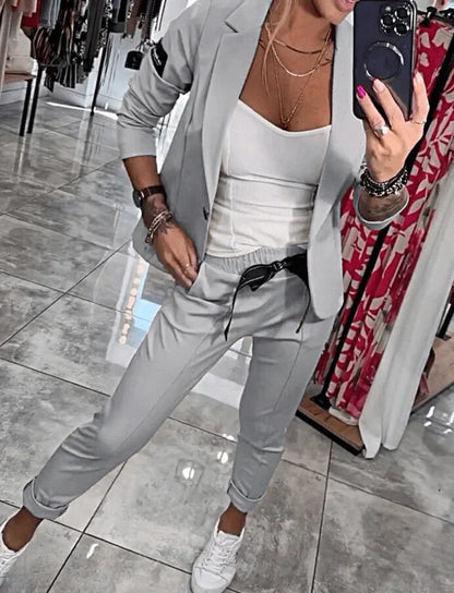 Tracy™ | Conjunto Blazer y Pantalón Fluido