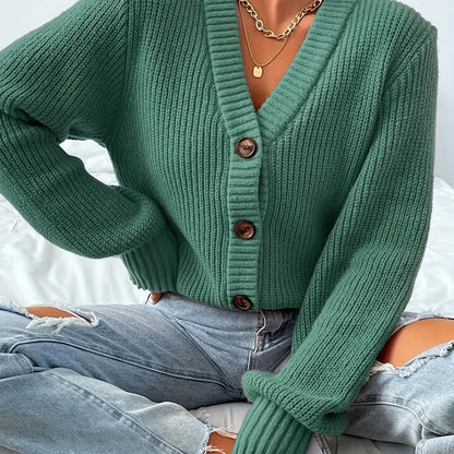 Annabelle™ | Cárdigan Suave Esmeralda, Elegancia Desenfadada