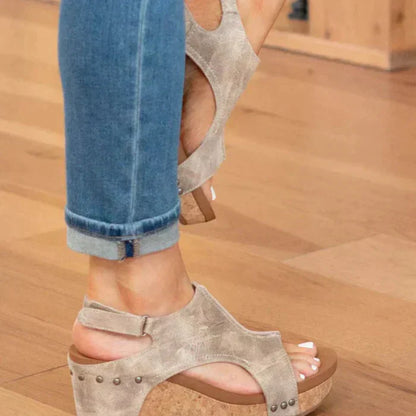 Astrid™ | Sandalias de tacón cuña elegantes y cómodas