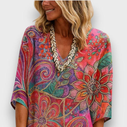 Geneva - elegante vestido floral informal