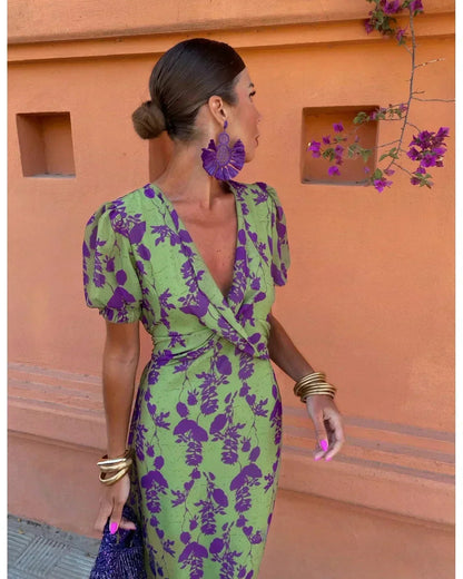 Genessa - Vestido floral casual elegante