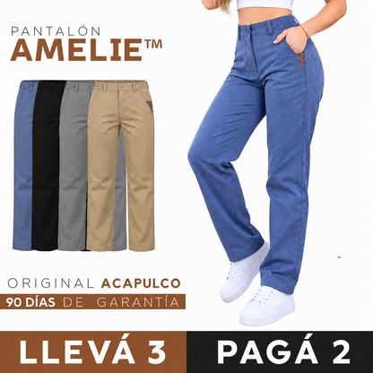 [COMPRÁ 2 Y LLEVÁ 3] Pantalón Amelie de Seda Fría con Elastano + Neceser organizador de Regalo