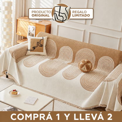 [Llevá 2 y pagá 1] Funda Toscana para Sillón de Microfibra Premium — Estilo Moderno y Elegante + 2 almohadones GRATIS