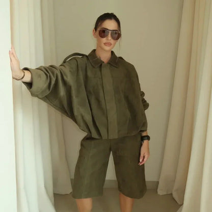 Marcella™ | Chaqueta Piloto Elegante de Algodón