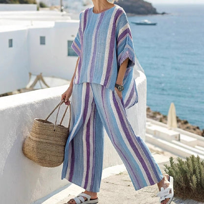 Morine™ | Conjunto a Rayas Elegante y Casual