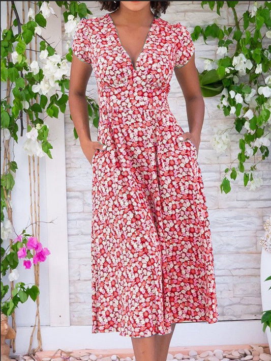 Esperanza - Vestido floral elegante y casual