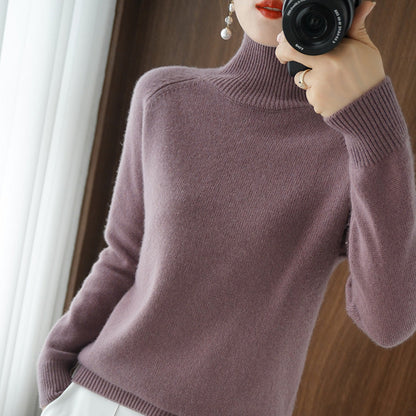 Amara™ | Suéter Amplio de Punto con Cuello Alto