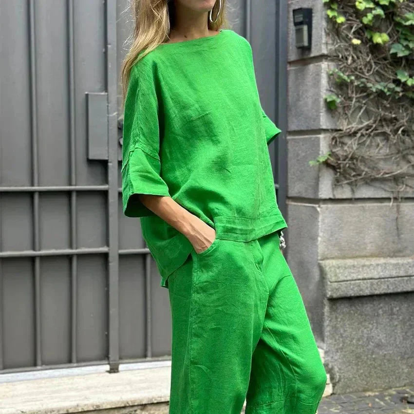 Kailey - Elegante conjunto informal de dos piezas