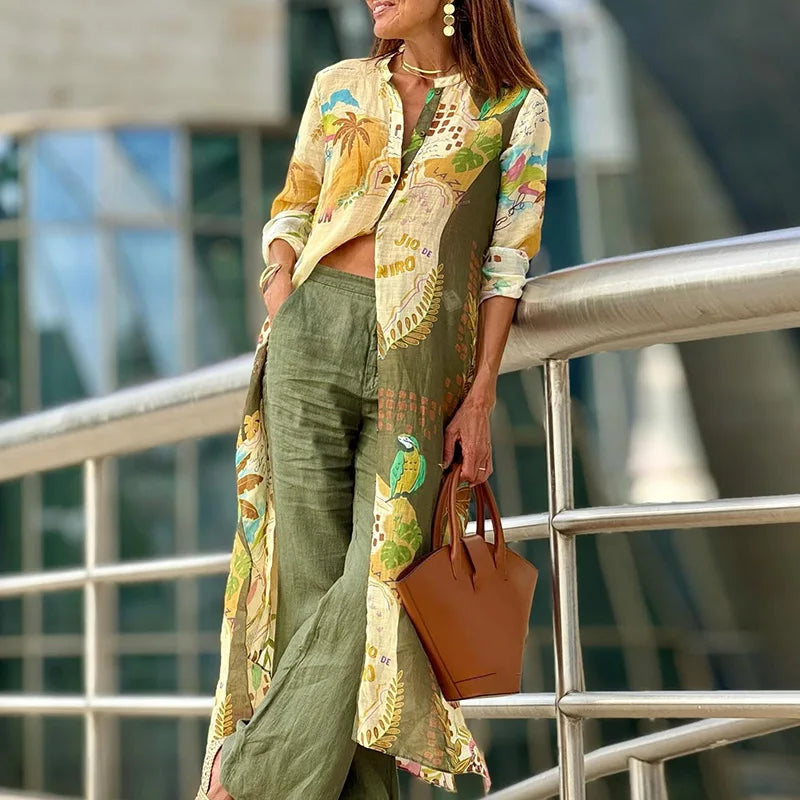 Anita - elegante conjunto informal de dos piezas