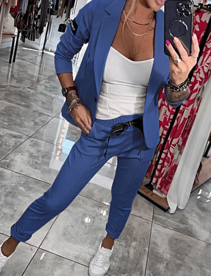 Tracy™ | Conjunto Blazer y Pantalón Fluido