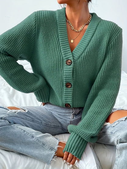 Annabelle™ | Cárdigan Suave Esmeralda, Elegancia Desenfadada