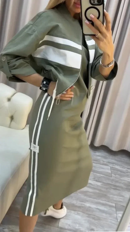 Charletta - Conjunto de Dos Piezas Casual Estiloso