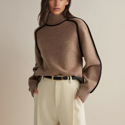 Tima™ | Suéter de Cuello Alto Elegante de Lana