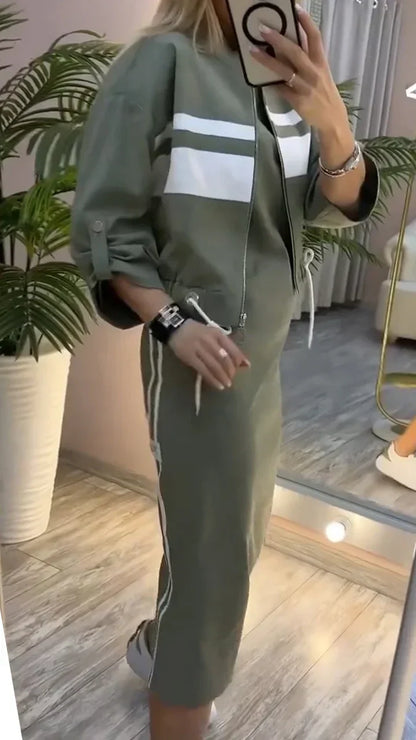 Charletta - Conjunto de Dos Piezas Casual Estiloso