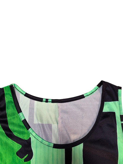 Elliette - Vestido geométrico elegante y casual