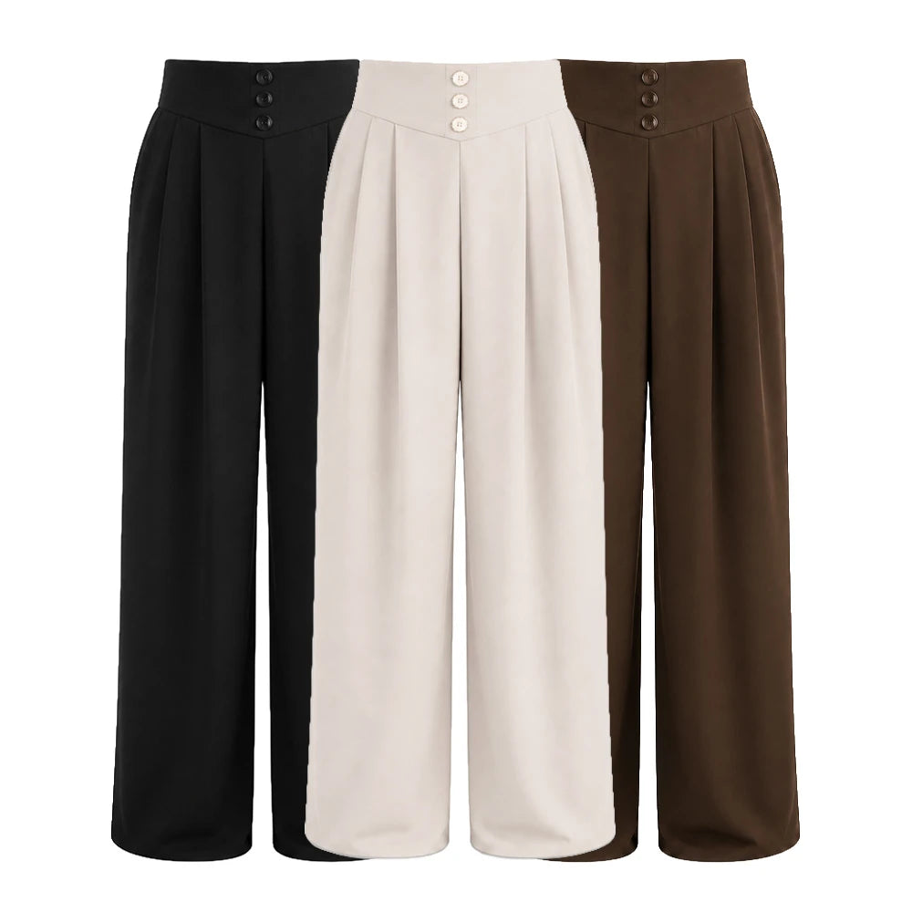 [COMPRÁ 2 Y LLEVÁ 3] Pantalón de Mujer en Seda Fría con Elastano + Neceser organizador de Regalo