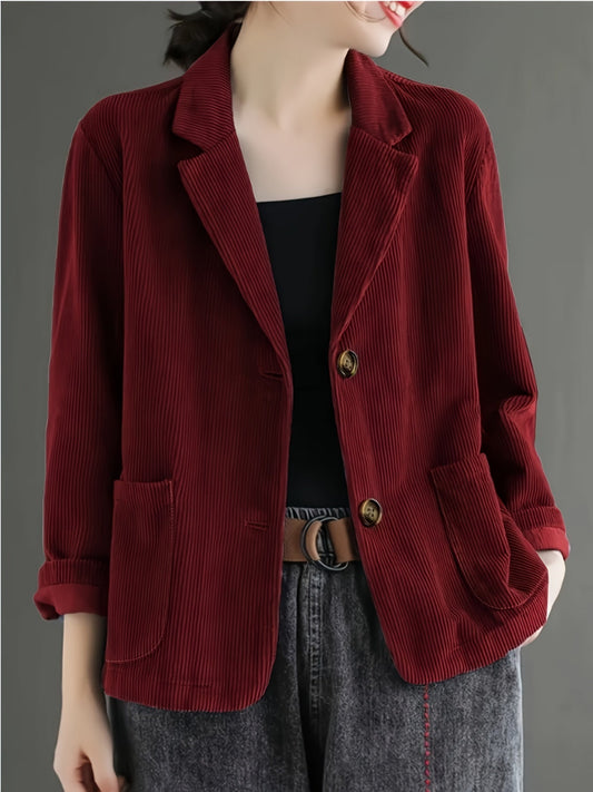 Clarabelle™ | Blazer Elegante de Terciopelo Cotelé